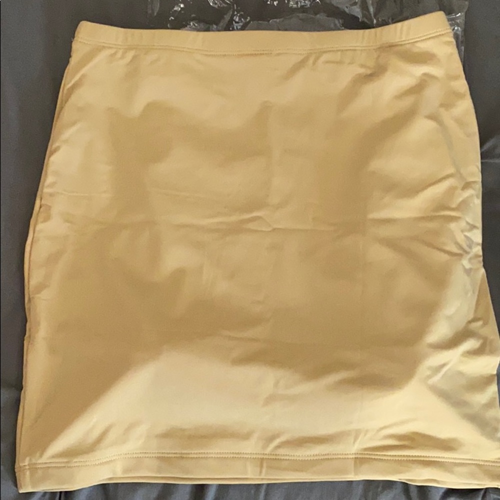 Nude nylon skirt